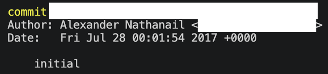 The first commit on what would become the longest running project I've ever created (it's still going!)